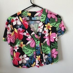 Floral t shirt Open